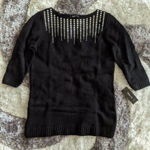 Goth Sweater With Metal Studs